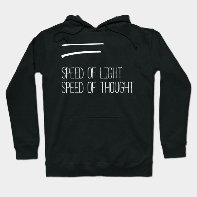 speed of thought Hoodie by String_Theory